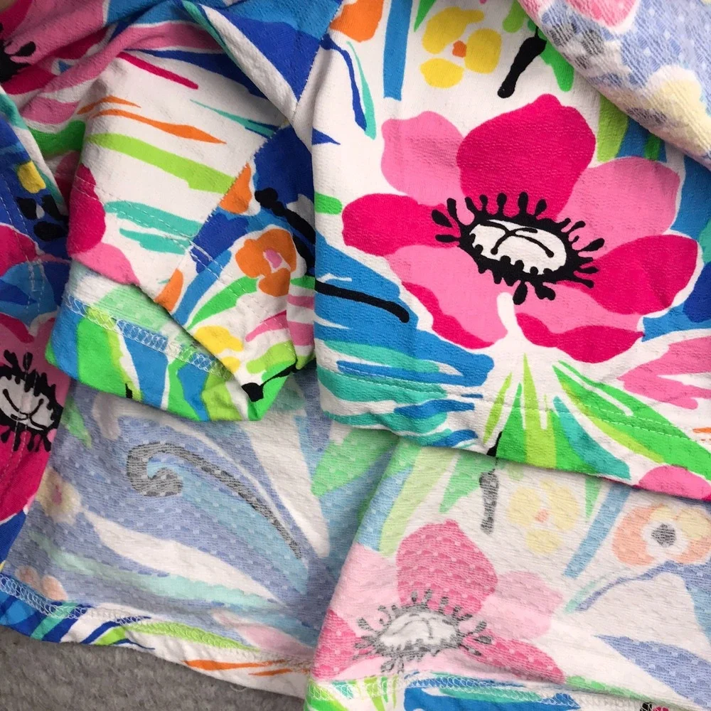 IBKul Wrap Skort Womens XS Multi Floral Performance Golf Pickleball Tennis Skirt
